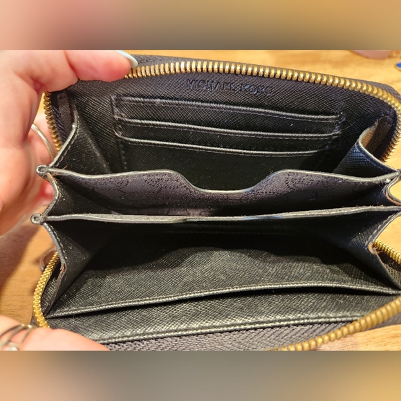 Michael Kors Genuine Leather Wristlet - Picture 7 of 8